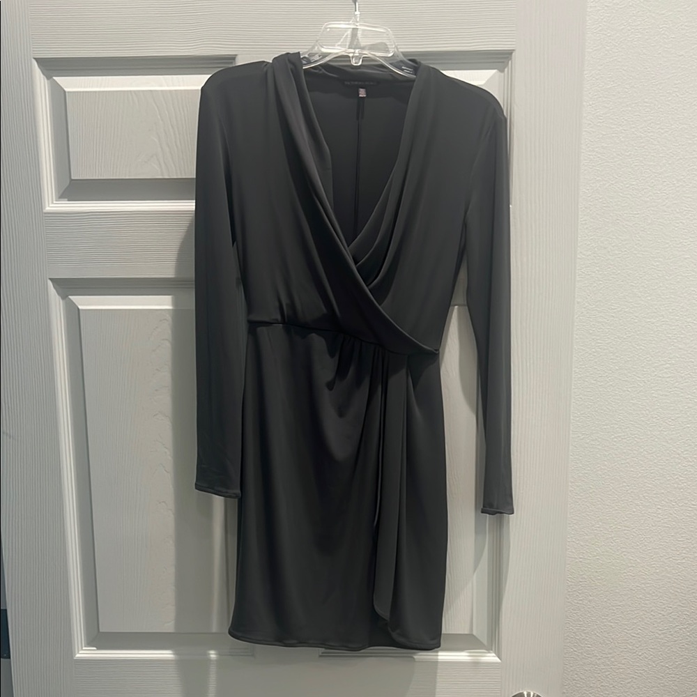 Victoria's Secret Gray Cowl Neck Wrap Dress